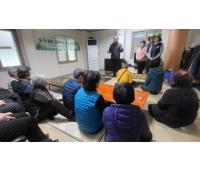 2025년 경로당 탄소중립 숲속 힐링 프로그램 보급사업 센터장 격려방문